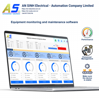 Equipment monitoring and maintenance software